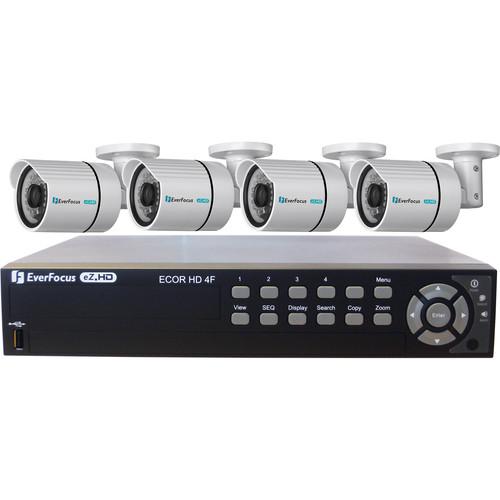 EverFocus 4-Ch HD 1TB HDD DVR Kit with Four HD Analog AHDKIT1