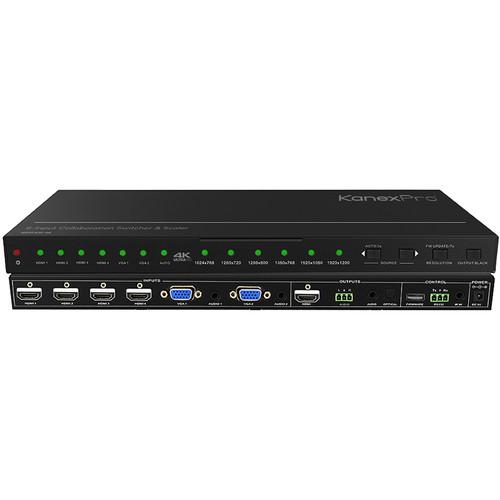 KanexPro HDSC61D-4K 6-Input Collaboration Switcher HDSC61D-4K, KanexPro, HDSC61D-4K, 6-Input, Collaboration, Switcher, HDSC61D-4K