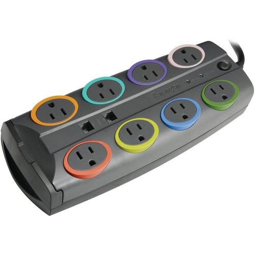 Kensington SmartSockets Premium 8-Outlet Surge Protector, Kensington, SmartSockets, Premium, 8-Outlet, Surge, Protector