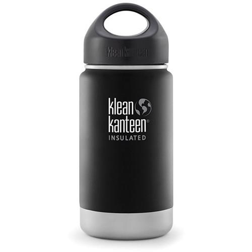 Canyon Orange, 12 oz Klean Kanteen Vacuum Insulated Stainless Steel Bottle With Loop Cap