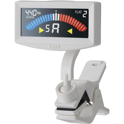 Korg PitchCrow-G Clip-On Tuner for Guitar/Bass (White) AW4GWH