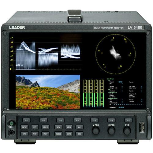 Leader Multi SDI Waveform Monitor with Up to 8-Inputs LV5480E