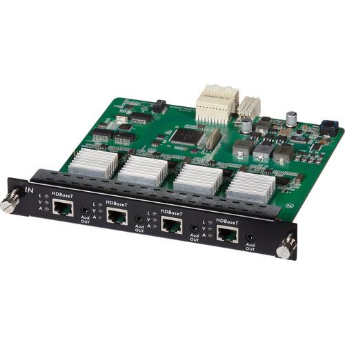 MuxLab 4 Channel HDBT/LAN Input Card PoE 4K UHD 500482-I