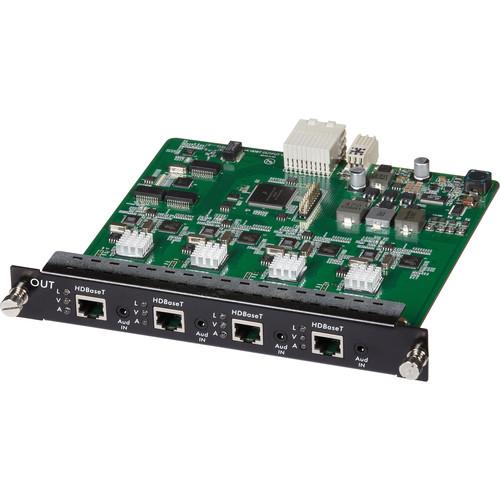 MuxLab 4 Channel HDBT/LAN Output Card PoE 4K UHD 500482-O
