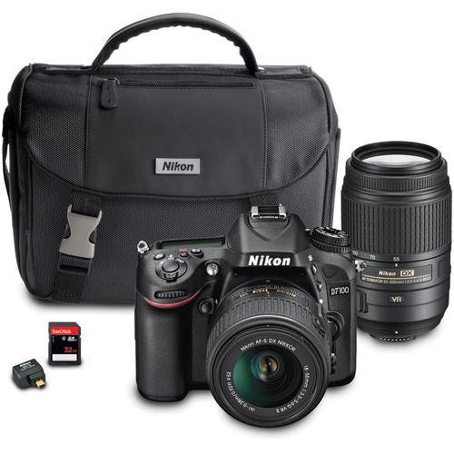 Nikon D7100 DSLR Camera with 18-55mm and 55-300mm Dual 13489