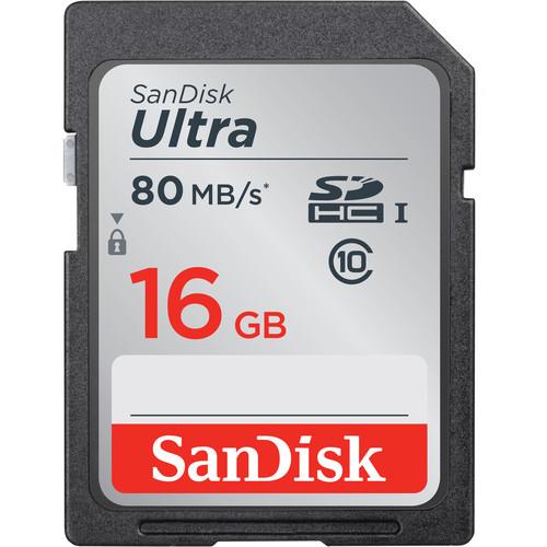 SanDisk 16GB Ultra UHS-I SDHC Memory Card SDSDUNC-016G-GN6IN