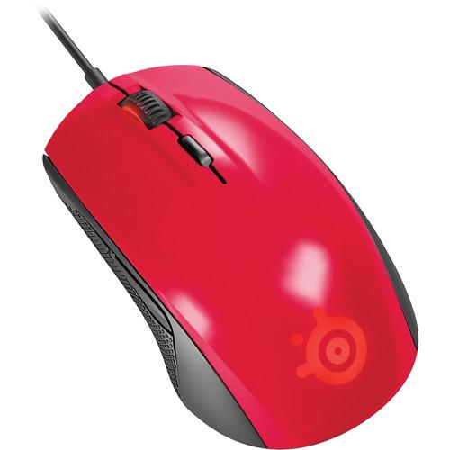 SteelSeries Rival 100 Optical Gaming Mouse (Forged Red) 62337