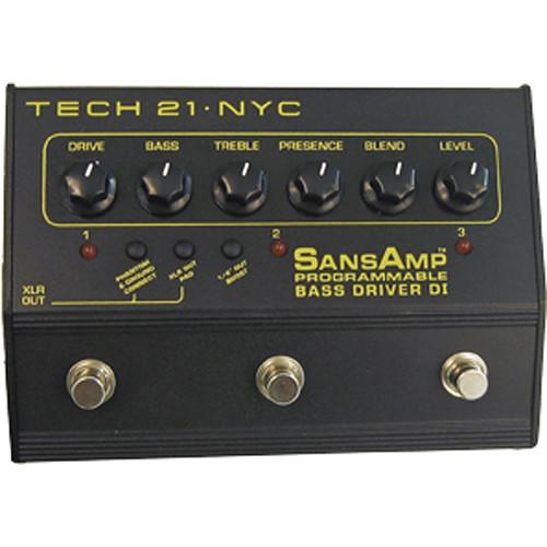 TECH 21 SansAmp Programmable Bass Driver DI Pedal PBDR