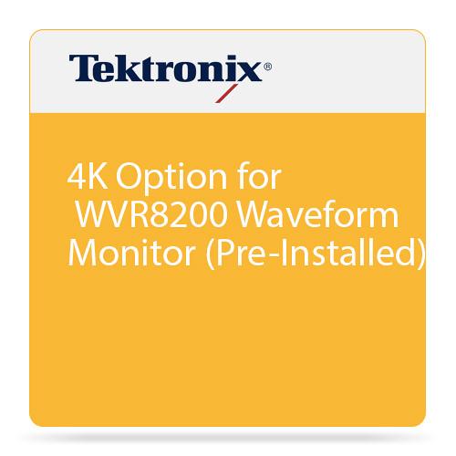 Tektronix 4K Option for WVR8200 Waveform Monitor WVR82004K