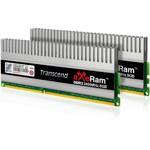 Transcend 16GB aXeRam DDR3-2400 UDIMM Dual TX2400KLH-16GK, Transcend, 16GB, aXeRam, DDR3-2400, UDIMM, Dual, TX2400KLH-16GK,