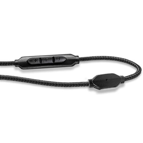 V-MODA 3-Button SpeakEasy Cable with Microphone and VC-3SZ-BLACK