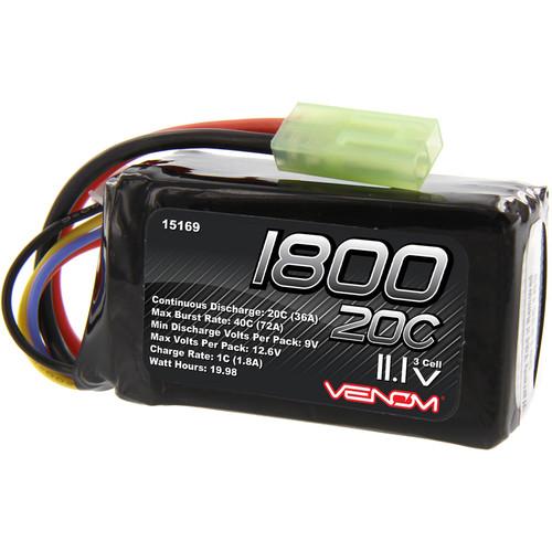 Venom Group 1800mAh LiPo Battery with Mini Tamiya 15169