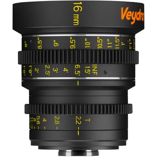 Veydra 16mm T2.2 Mini Prime Lens (C-Mount, Feet) V1-16T22CMOUNTI, Veydra, 16mm, T2.2, Mini, Prime, Lens, C-Mount, Feet, V1-16T22CMOUNTI