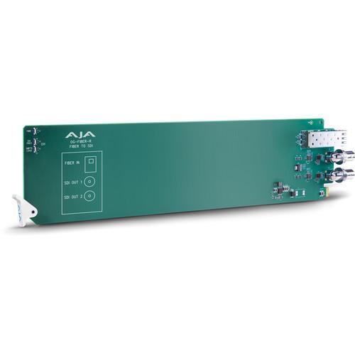 AJA openGear 1-Channel Fiber to SDI Converter OG-FIBER-R, AJA, openGear, 1-Channel, Fiber, to, SDI, Converter, OG-FIBER-R,