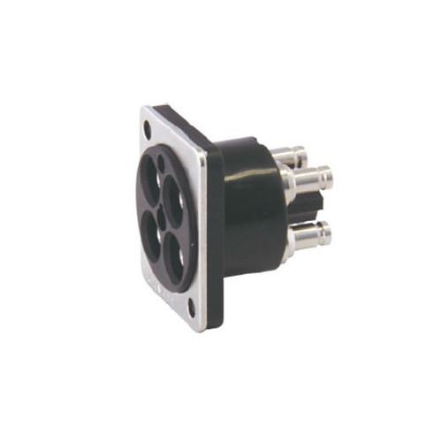 Canare 4K-DIN Female Jack to Jack Flush-Mount MDF-V4JRU