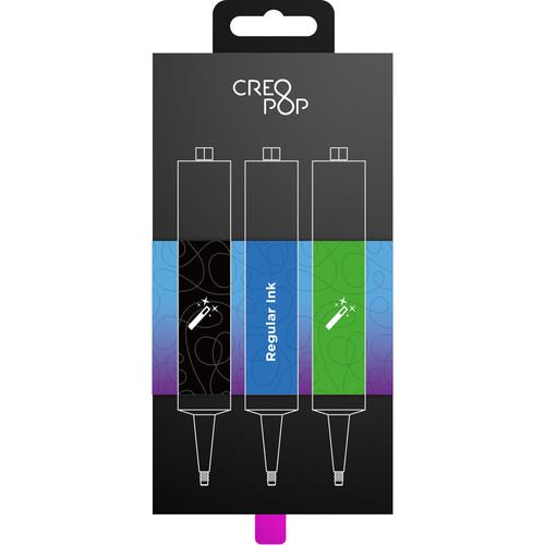 CreoPop Regular Ink 3-Pack (Black, Blue, Green) SKU003, CreoPop, Regular, Ink, 3-Pack, Black, Blue, Green, SKU003,