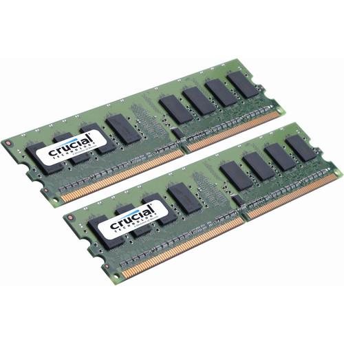 Crucial 4GB (2 x 2GB) UDIMM DDR2-800 PC2-6400 CT2KIT25672AA80EA, Crucial, 4GB, 2, x, 2GB, UDIMM, DDR2-800, PC2-6400, CT2KIT25672AA80EA