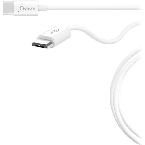 j5create USB 2.0 Type-C to Micro-B Cable (6') JUCX09