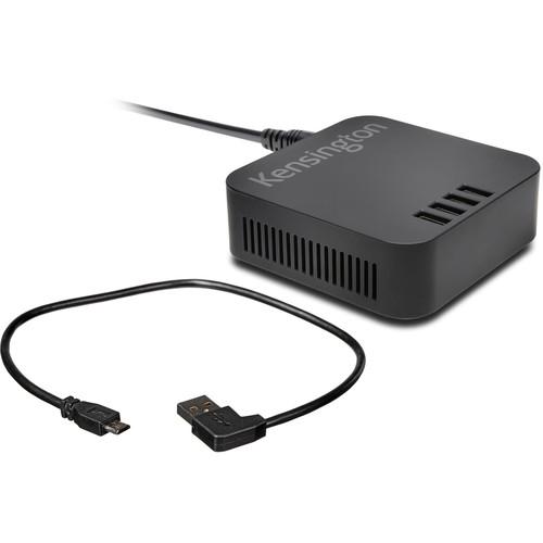 Kensington 48W 4-Port USB Charger with Micro-USB Cable K97435US