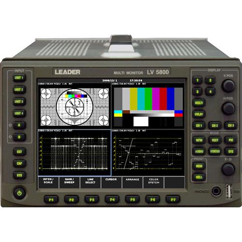 Leader LV5800A HD/SD-SDI Multi Monitor Platform with Up LV5800A