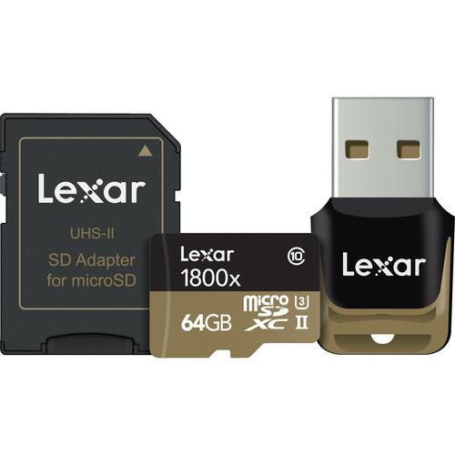 Lexar 64GB Professional 1800x UHS-II LSDMI64GCRBNA1800R