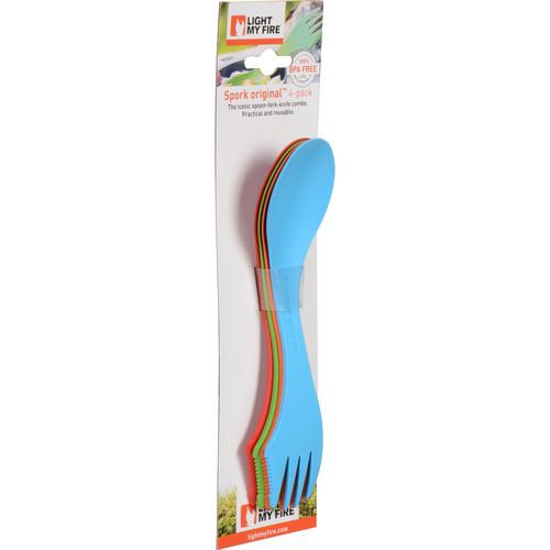 Light My Fire Spork 4-Pack (Element) S-SP-4PACK-T-ELEMENT, Light, My, Fire, Spork, 4-Pack, Element, S-SP-4PACK-T-ELEMENT,