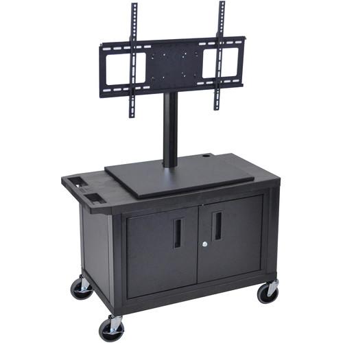 Luxor ET25CE-B Mobile Cart with Universal LCD TV Mount ET25CE-B