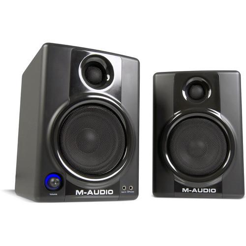 M-Audio AV 40 Active 2-Way Desktop Monitor Speakers & USB, M-Audio, AV, 40, Active, 2-Way, Desktop, Monitor, Speakers, &, USB