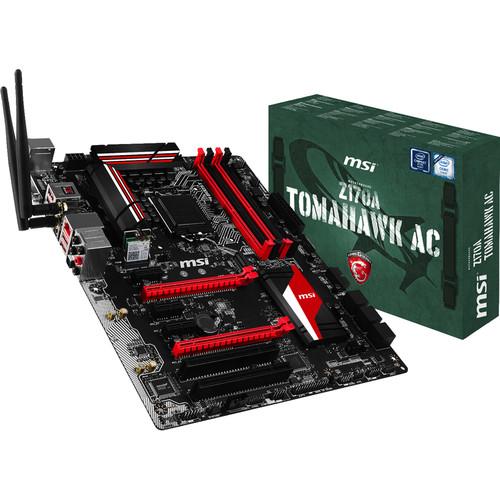 MSI Z170A Tomahawk AC LGA 1151 ATX Motherboard Z170A TOMAHAWK AC, MSI, Z170A, Tomahawk, AC, LGA, 1151, ATX, Motherboard, Z170A, TOMAHAWK, AC