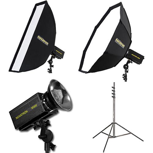 Novatron M300 2-Monolight Kit with 2 Softboxes N2641KIT, Novatron, M300, 2-Monolight, Kit, with, 2, Softboxes, N2641KIT,