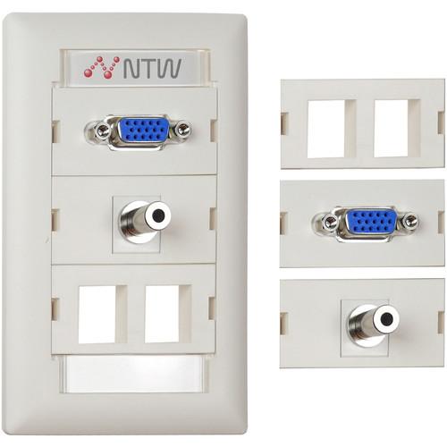 NTW  Customizable UniMedia Wall Plate NUNC-V35B2, NTW, Customizable, UniMedia, Wall, Plate, NUNC-V35B2, Video