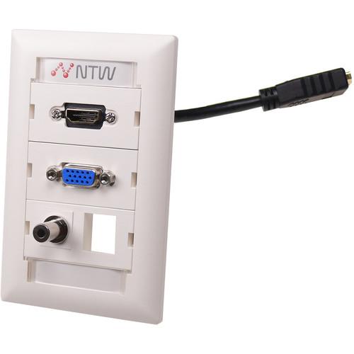 NTW  Customizable UniMedia Wall Plate NUNC-VHP35B, NTW, Customizable, UniMedia, Wall, Plate, NUNC-VHP35B, Video