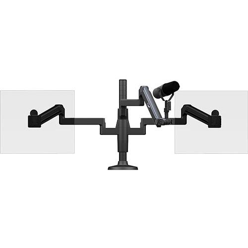 O.C. White Ultima Dual Monitor Arm & Microphone SMS-LD-2-ULP, O.C., White, Ultima, Dual, Monitor, Arm, &, Microphone, SMS-LD-2-ULP