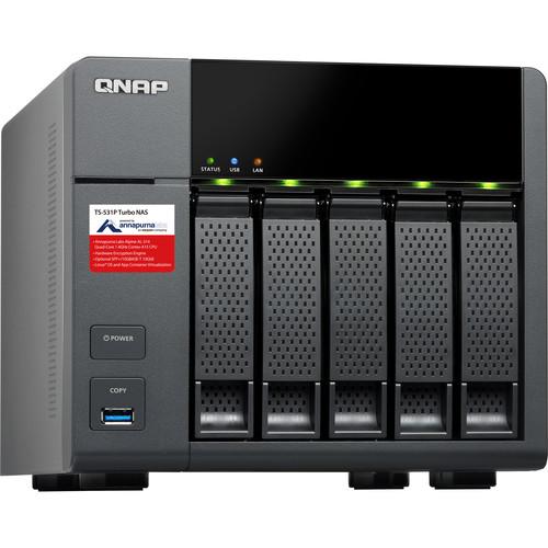 QNAP TS-531P Five-Bay NAS Enclosure TS-531P-2G-US, QNAP, TS-531P, Five-Bay, NAS, Enclosure, TS-531P-2G-US,