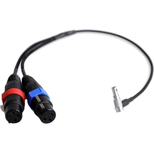 Remote Audio Two 3-Pin XLR Female to 5-Pin LEMO Audio CAXSTEMLR5