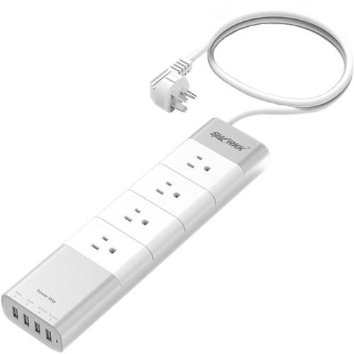 SHARKK 4-Outlet and 4-USB Surge Protector WP-SKPS42US, SHARKK, 4-Outlet, 4-USB, Surge, Protector, WP-SKPS42US,