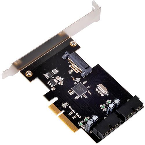 SilverStone SST-ECU01 Dual USB 3.0 PCIe 2.0 Expansion Card ECU01, SilverStone, SST-ECU01, Dual, USB, 3.0, PCIe, 2.0, Expansion, Card, ECU01