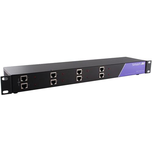 Smart-AVI 8-Port HDMI, IR, and Power Extender over RK8-HDX-POE-S, Smart-AVI, 8-Port, HDMI, IR, Power, Extender, over, RK8-HDX-POE-S