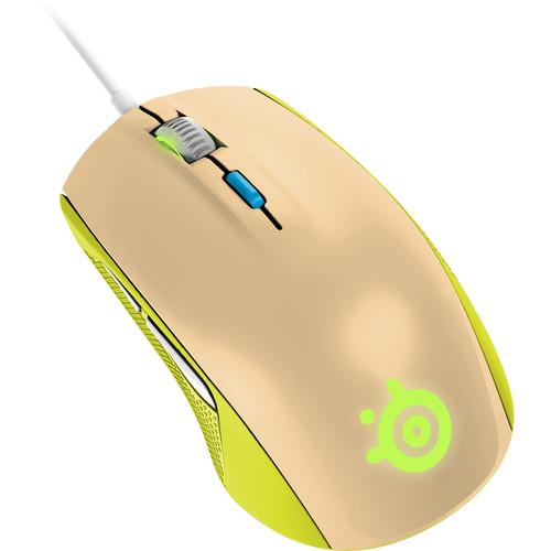 SteelSeries Rival 100 Optical Gaming Mouse (Gaia Green) 62339