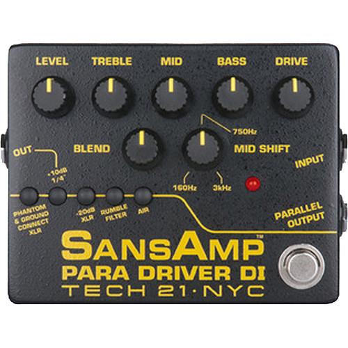 TECH 21 SansAmp Para Driver DI Pedal (v2) PMDI-V2, TECH, 21, SansAmp, Para, Driver, DI, Pedal, v2, PMDI-V2,