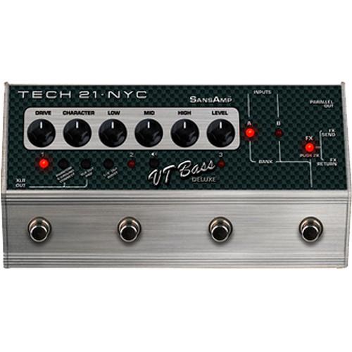 User Manual Tech 21 Sansamp Vt Bass Deluxe Pedal Cs Vtb Dlx Pdf Manuals 