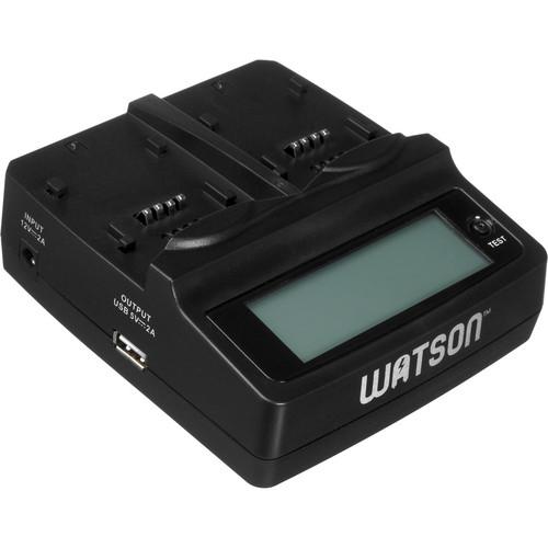 Watson Duo LCD Charger Kit with 2 Battery Adapter Plates