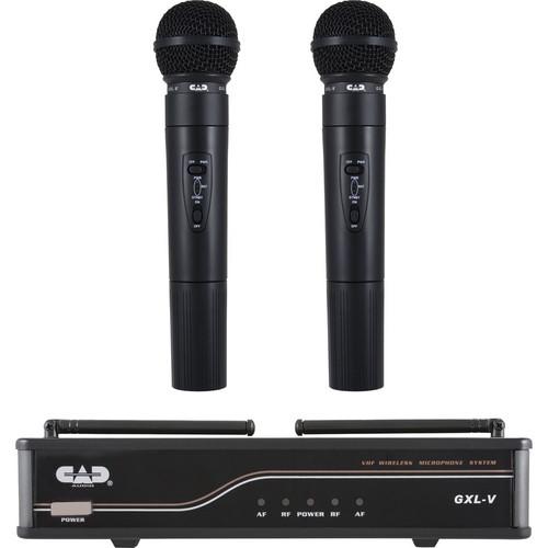 CAD VHF Dual Channel Handheld Wireless Microphone GXLVHH-H, CAD, VHF, Dual, Channel, Handheld, Wireless, Microphone, GXLVHH-H,