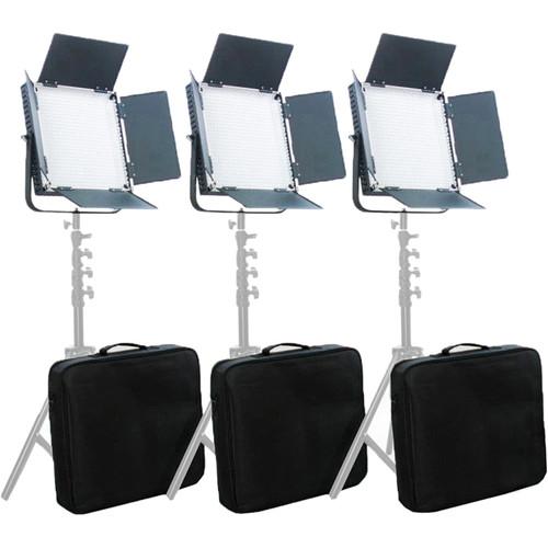 CAME-TV High CRI 900 Bi-Color LED 3 Light Kit L900S3, CAME-TV, High, CRI, 900, Bi-Color, LED, 3, Light, Kit, L900S3,