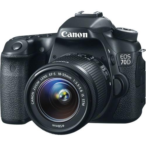 Canon EOS 70D DSLR Camera with 18-55mm and 55-250mm Lenses Kit