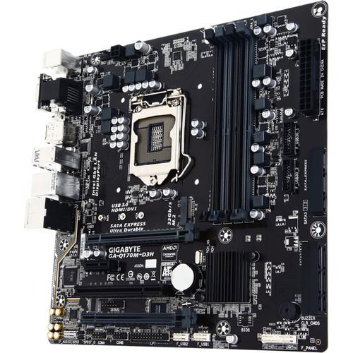 Gigabyte Intel Q170 Chipset mATX Motherboard GA-Q170M-D3H, Gigabyte, Intel, Q170, Chipset, mATX, Motherboard, GA-Q170M-D3H,