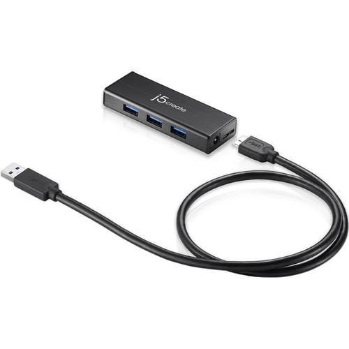 j5create  JUH340 USB 3.0 4-Port Mini Hub JUH340, j5create, JUH340, USB, 3.0, 4-Port, Mini, Hub, JUH340, Video