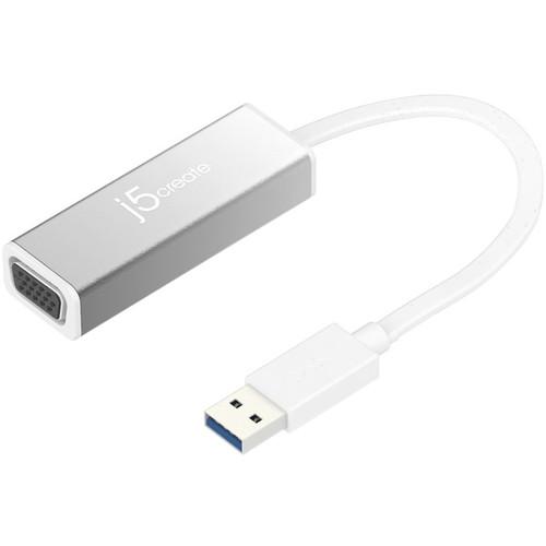 j5create USB 3.0 to VGA Slim Display Adapter JUA315, j5create, USB, 3.0, to, VGA, Slim, Display, Adapter, JUA315,