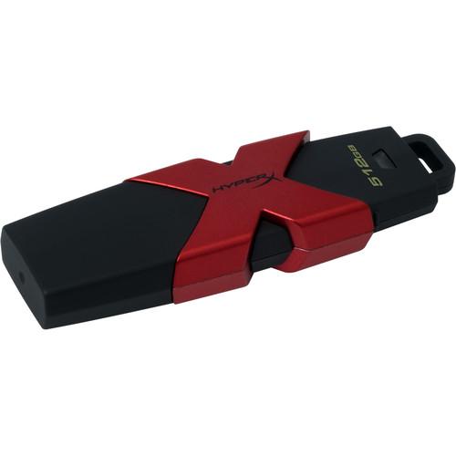 Kingston 512GB HyperX Savage USB 3.1/3.0 Flash Drive HXS3/512GB, Kingston, 512GB, HyperX, Savage, USB, 3.1/3.0, Flash, Drive, HXS3/512GB