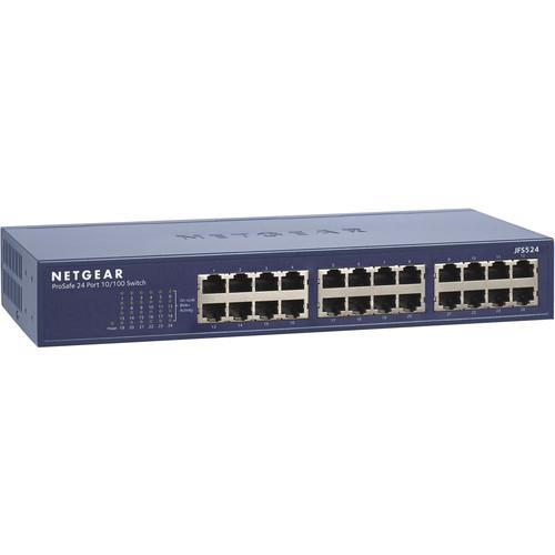 Netgear ProSafe 10/100 Mbps Fast Ethernet Switch JFS524-200NAS